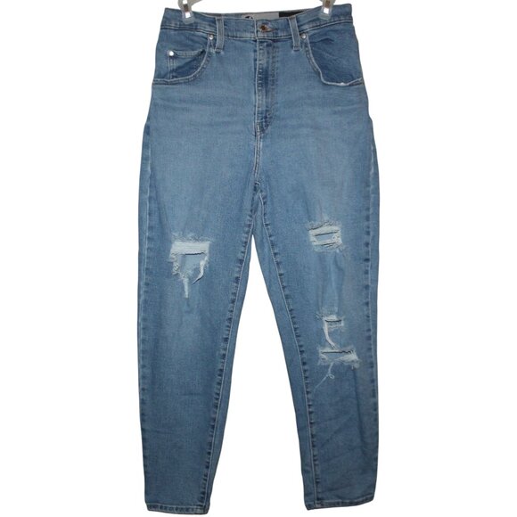Levi's Denim - LEVIS Silver Tab Mom Jeans 29/8 Barrel Leg Tapered High Waist 90s Distressed Bag